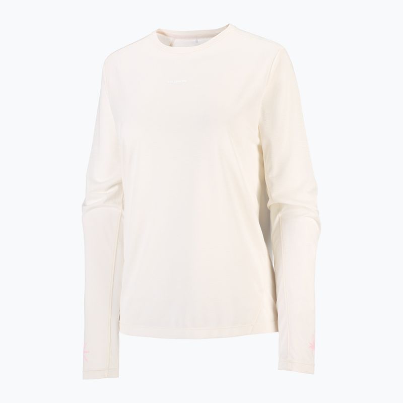 Лонгслів для бігу жіночий Salomon Shakeout Core Tee GFX LS whisper white/pink frosting 5