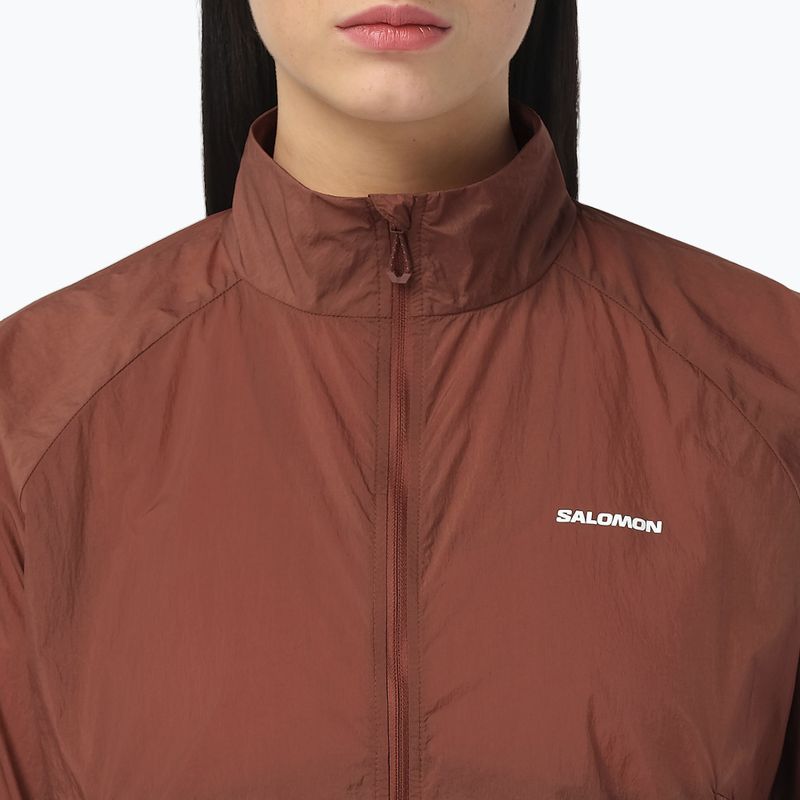 Куртка для бігу жіноча Salomon Shakeout Fly burnt umber 3
