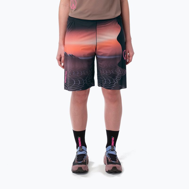 Шорти для бігу жіночі Salomon Shortney 10" Shorts rose taupe 5