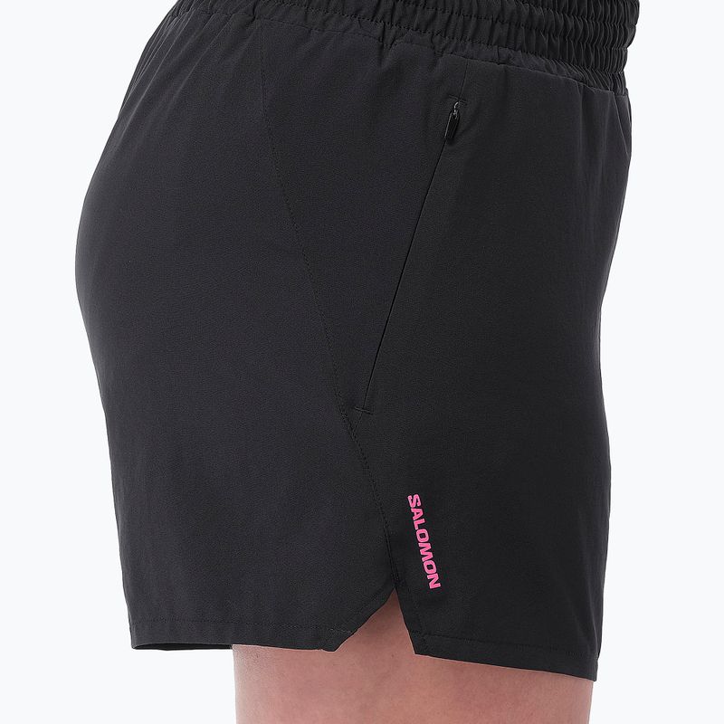 Шорти для бігу жіночі Salomon SHKout Courtney 4" deep black 5