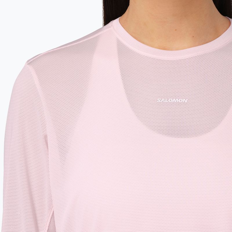 Лонгслів для бігу жіночий Salomon Shakeout Core LS Tee icy pink 3