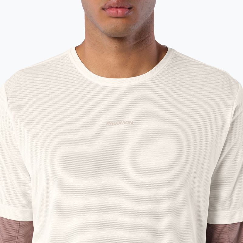 Футболка для бігу чоловіча Salomon Shakeout Core GFX SS Tee whisper white/pink frosting 3