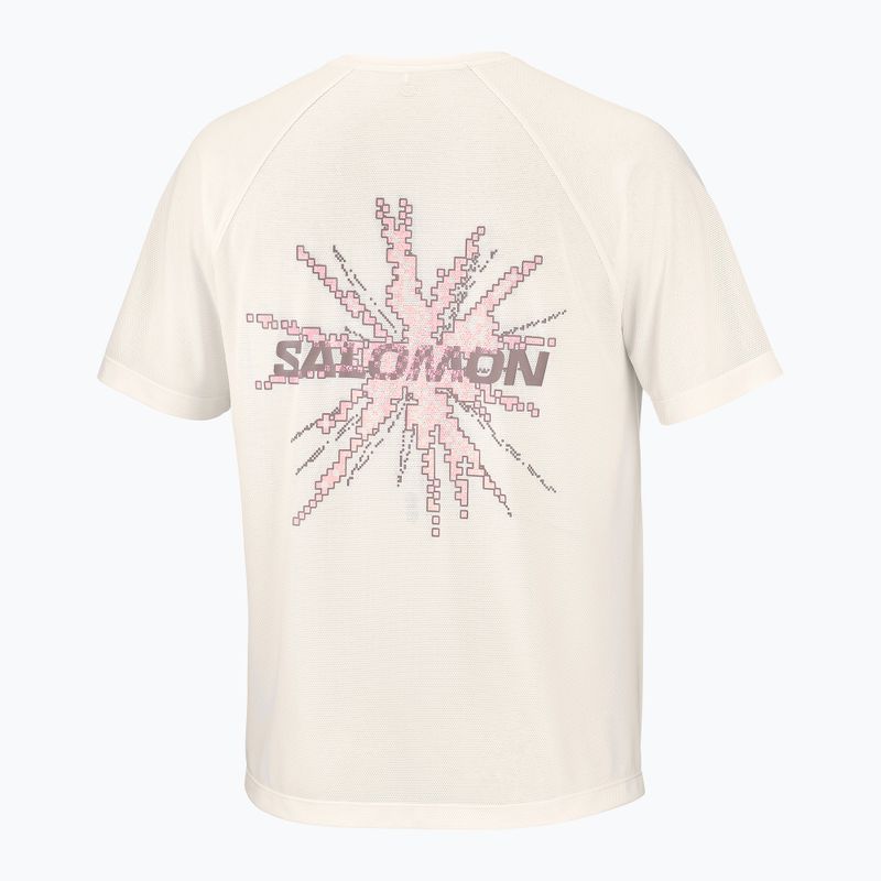 Футболка для бігу чоловіча Salomon Shakeout Core GFX SS Tee whisper white/pink frosting 6