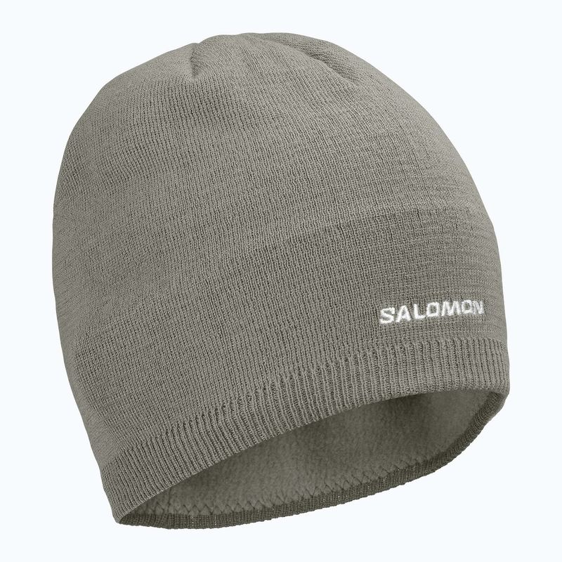 Шапка зимова Salomon Beanie castor gray