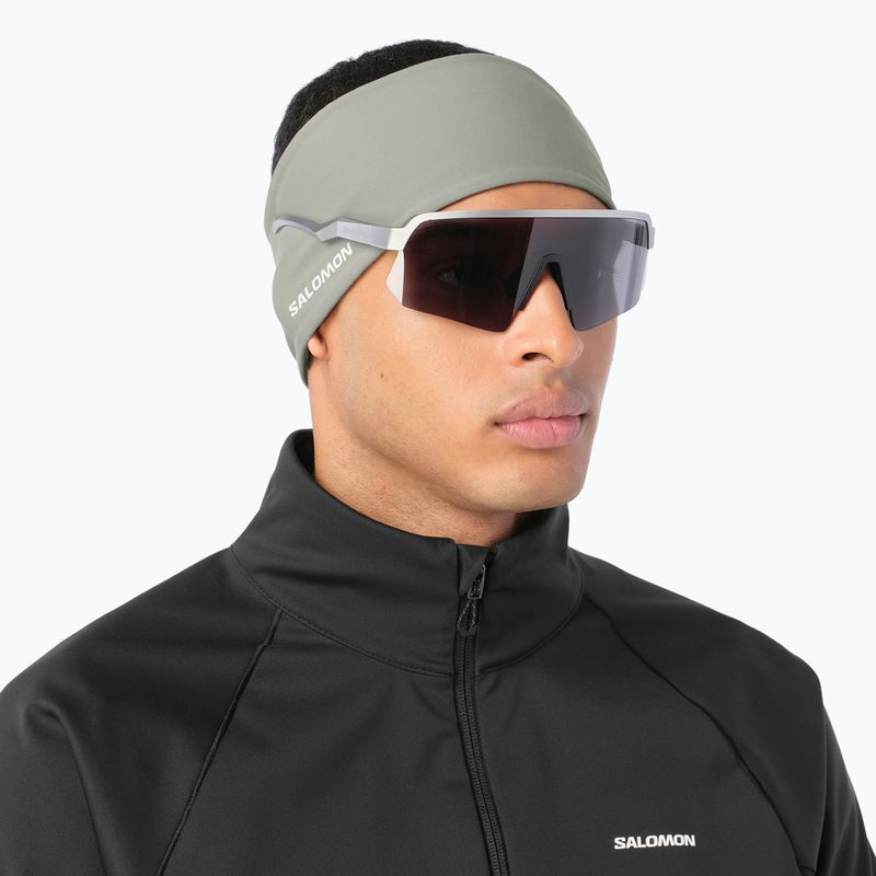 Пов'язка на голову Salomon Run Tech Headband castor gray 2