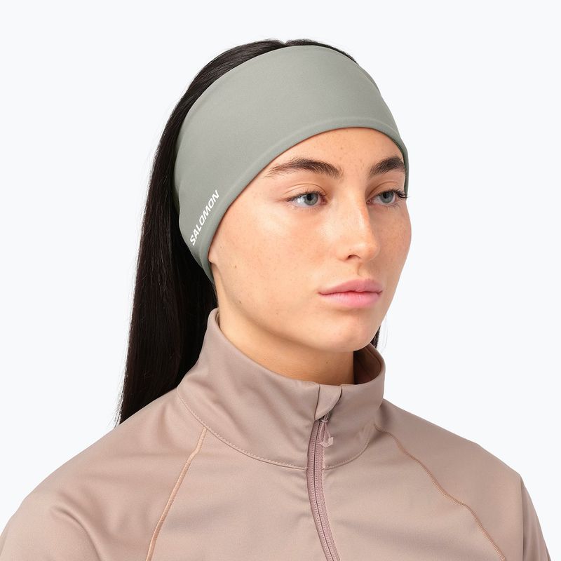 Пов'язка на голову Salomon Run Tech Headband castor gray 3
