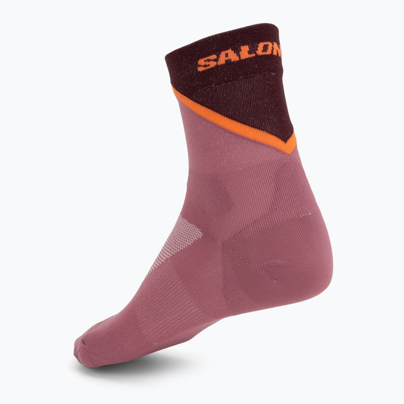 Шкарпетки Salomon Pulse Ankle dusky orchid/huckleberry/dragon fire 2