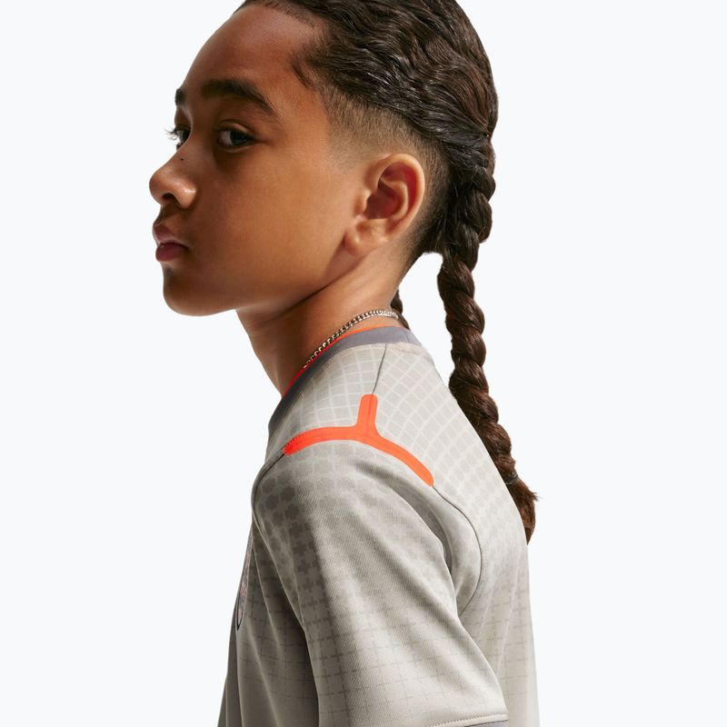 Футболка футбольна дитяча Nike England Pre-Match pewter grey/bright crimson 6