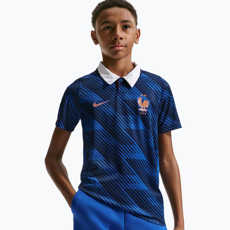 Футболка футбольна дитяча Nike FFF 2026 Stadium Home game royal/metallic copper 7
