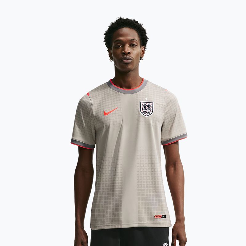 Футболка футбольна чоловіча Nike England Academy Pro Pre-Match pewter grey/bright crimson