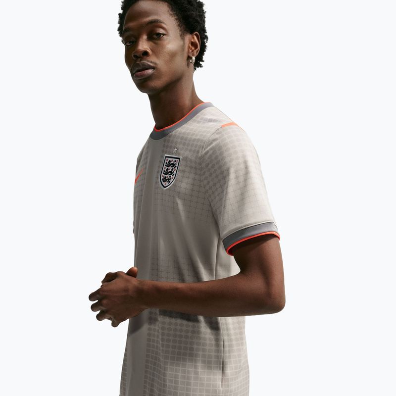 Футболка футбольна чоловіча Nike England Academy Pro Pre-Match pewter grey/bright crimson 5