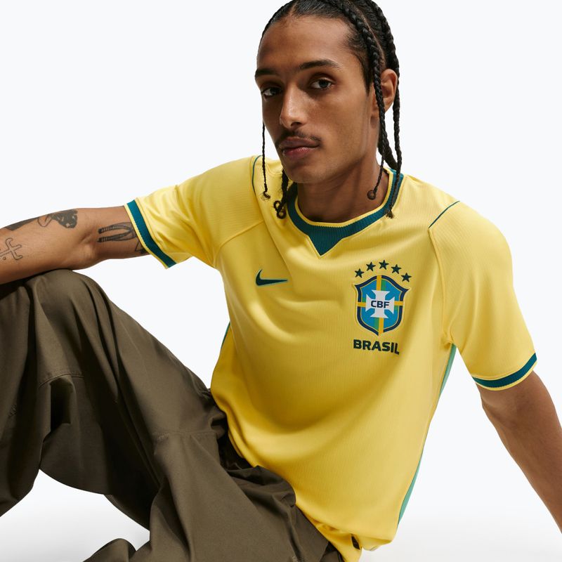 Футболка футбольна чоловіча Nike Brazil 2026 Stadium Home Soccer Replica canary/light menta/geode teal 4