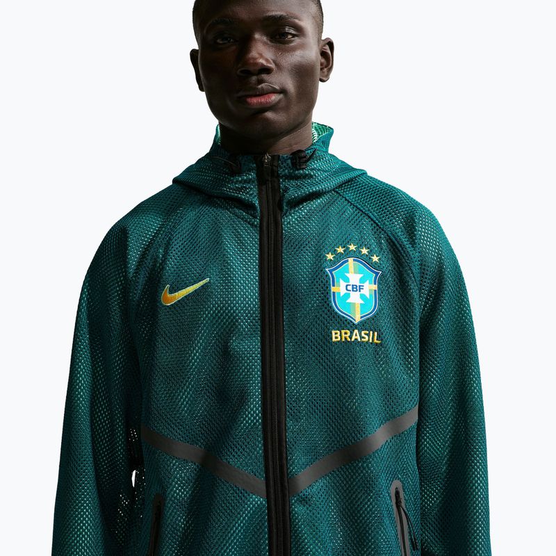Чоловіча футбольна куртка Nike Brazil Soccer Anthem geode teal/light mint/midwest gold 4