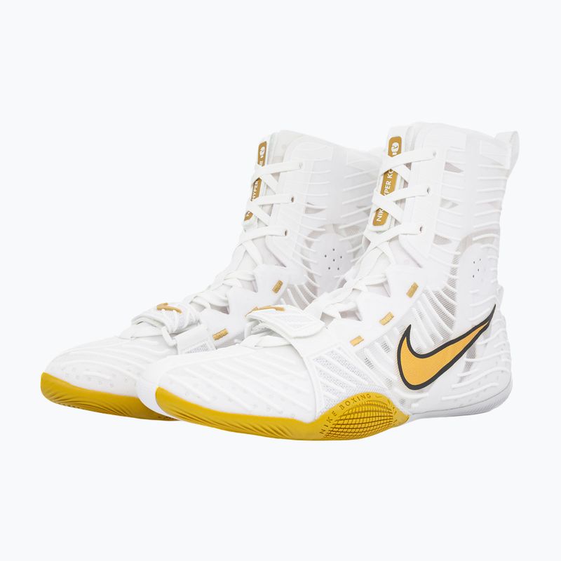 Кросівки боксерські Nike HyperKo 3 white/metallic gold 3