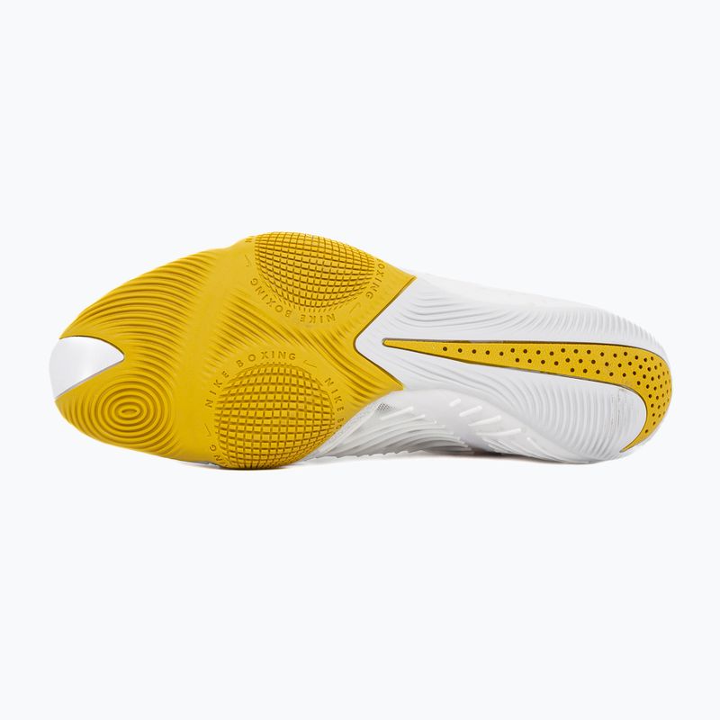 Кросівки боксерські Nike HyperKo 3 white/metallic gold 5