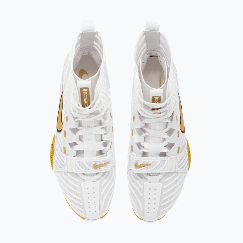 Кросівки боксерські Nike HyperKo 3 white/metallic gold 6