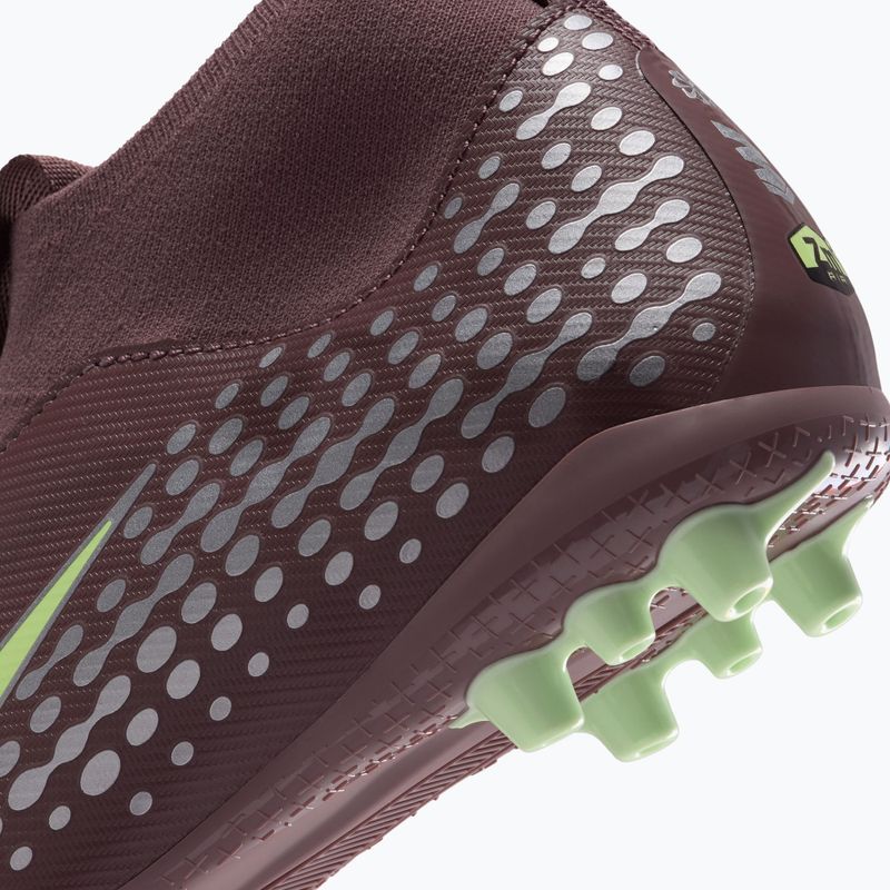 Кросівки футбольні дитячі Nike Zoom Superfly 10 Academy Kylian Mbappe AG plum eclipse/metallic silver 6