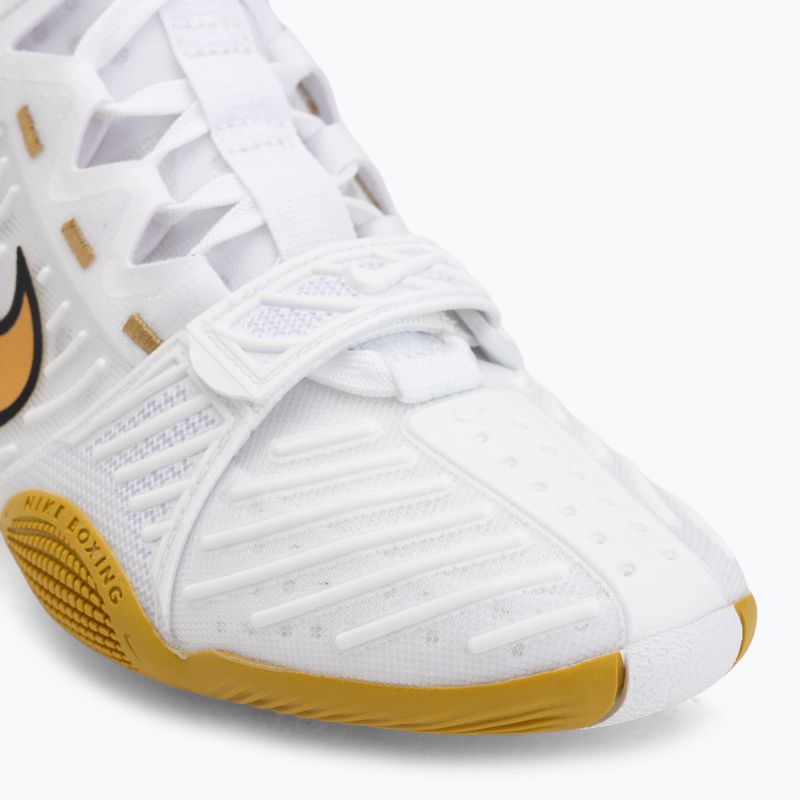 Кросівки боксерські Nike HyperKo 3 white/metallic gold 7
