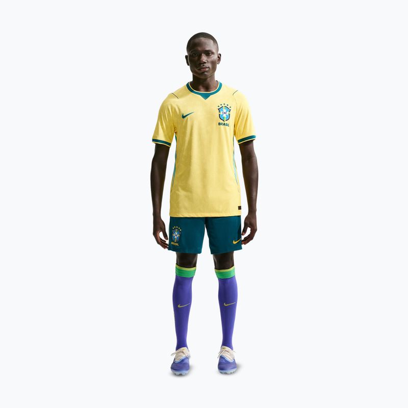 Футболка футбольна чоловіча Nike Brazil 2026/27 Match Home canary/light mint/geode teal 2
