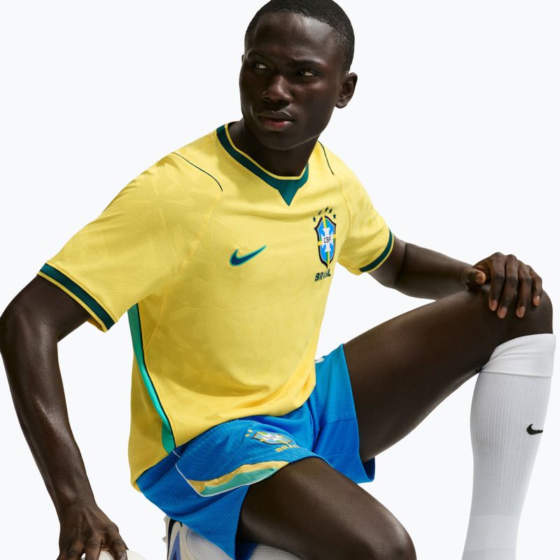 Футболка футбольна чоловіча Nike Brazil 2026/27 Match Home canary/light mint/geode teal 4