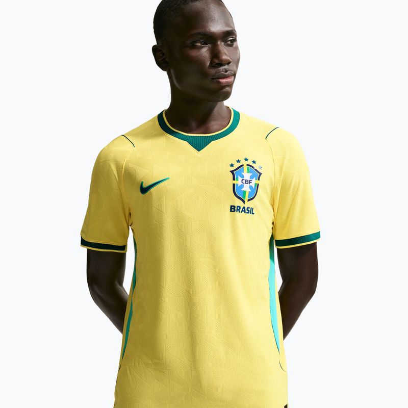 Футболка футбольна чоловіча Nike Brazil 2026/27 Match Home canary/light mint/geode teal 5