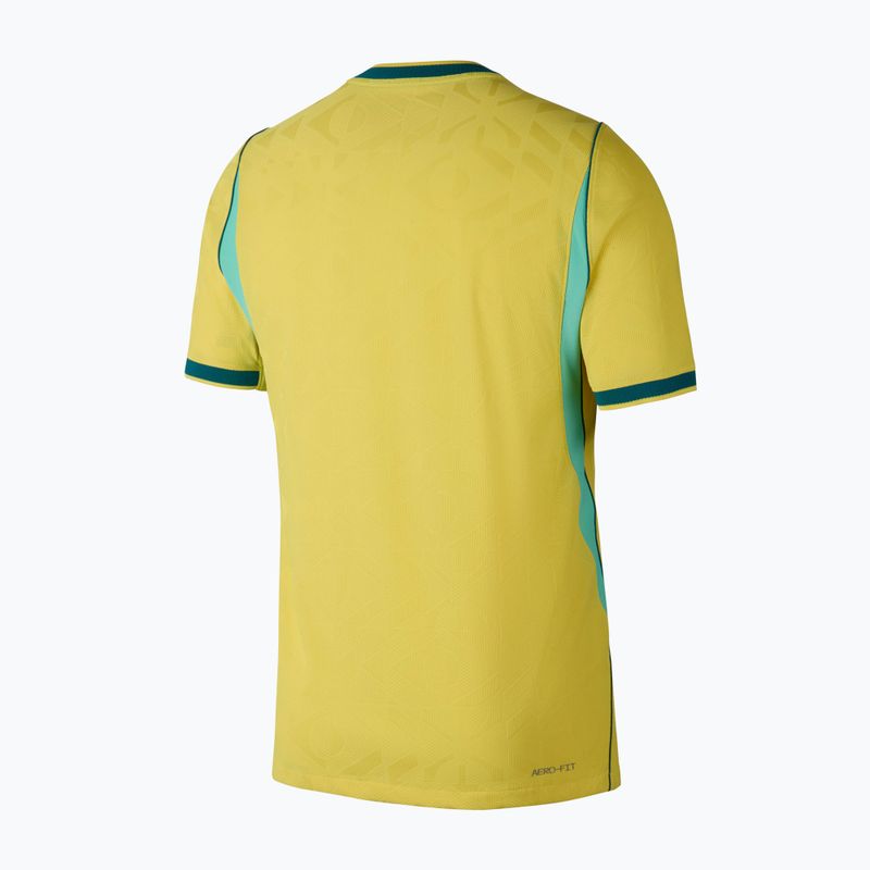 Футболка футбольна чоловіча Nike Brazil 2026/27 Match Home canary/light mint/geode teal 9