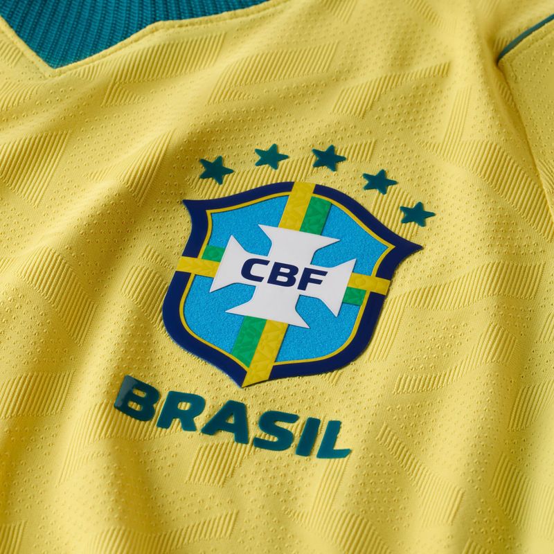Футболка футбольна чоловіча Nike Brazil 2026/27 Match Home canary/light mint/geode teal 11