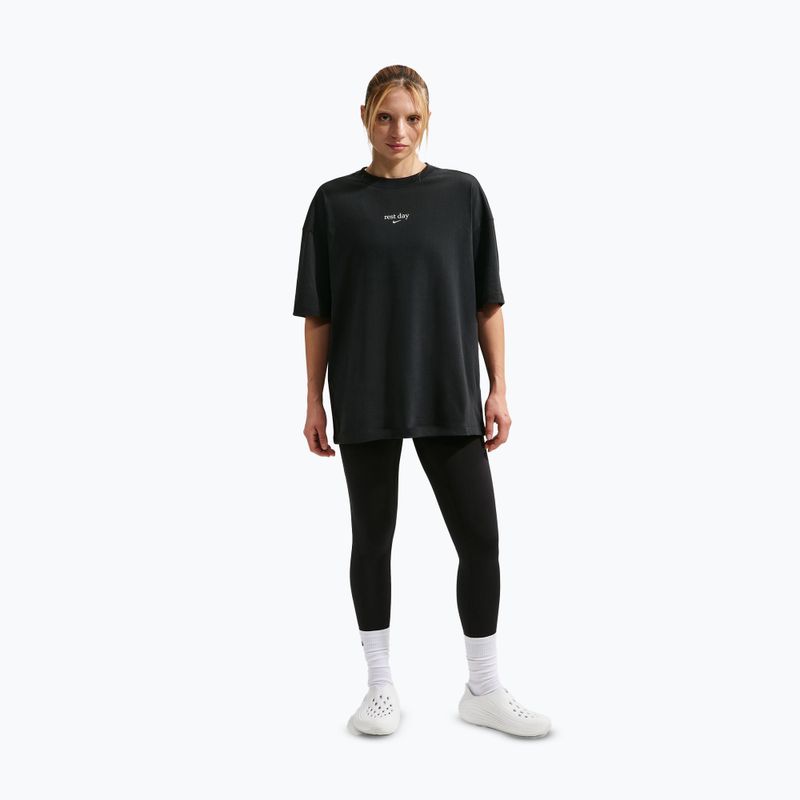Футболка жіноча Nike Dri-Fit black/white/white 2