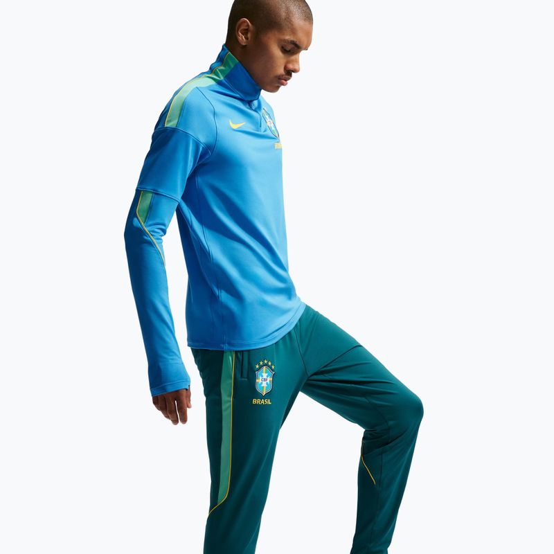 Штани футбольні чоловічі Nike Brazil Strike geode teal/light mint/midwest gold 4