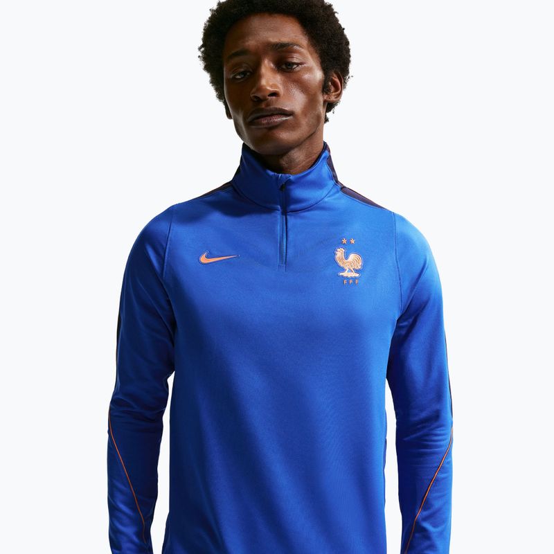 Кофта футбольна чоловіча Nike FFF Strike Dri-Fit Drill Top game royal/metallic copper 4