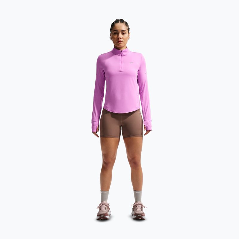 Кофта для бігу жіноча Nike Swift Dri-FIT UV 1/4-Zip light magenta 2