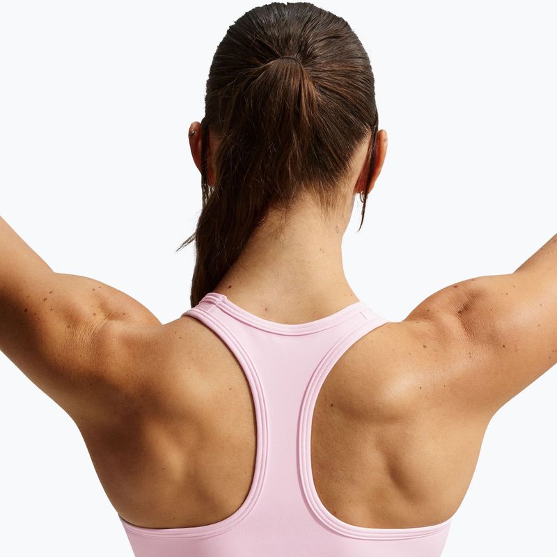 Тренувальний бюстгальтер Nike Swoosh Medium Support pink foam/stone mauve/white 4