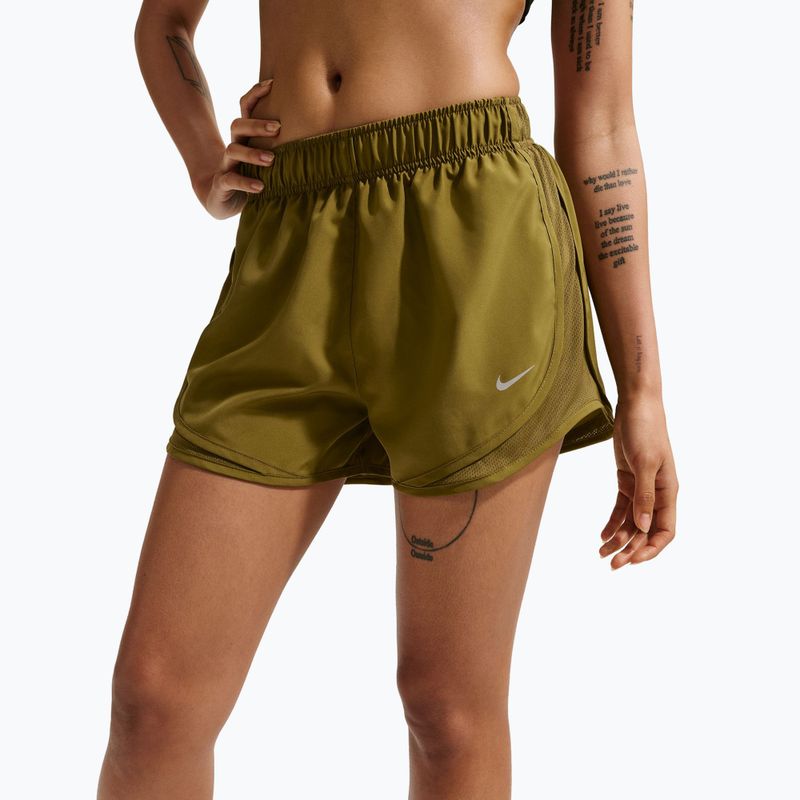 Шорти для бігу жіночі Nike Tempo Dri-Fit Mid-Rise olive flak/olive flak