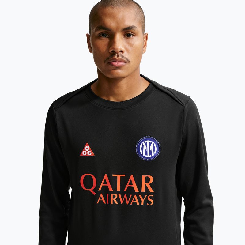 Лонгслів футбольний чоловічий Nike Inter Milan Academy Pro Warm SE black/safety orange 4