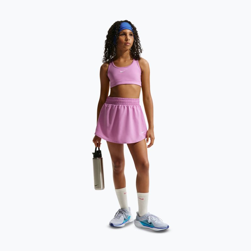 Бюстгальтер для тренувань дитячий Nike Swoosh light magenta/white 2