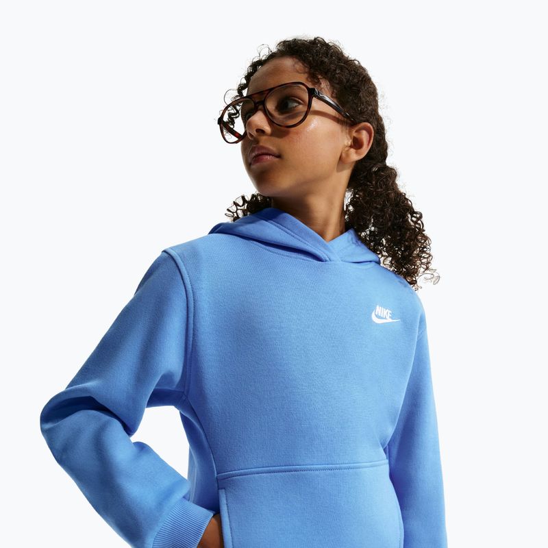 Кофта дитяча Nike Sportswear Club Fleece university blue/white 6