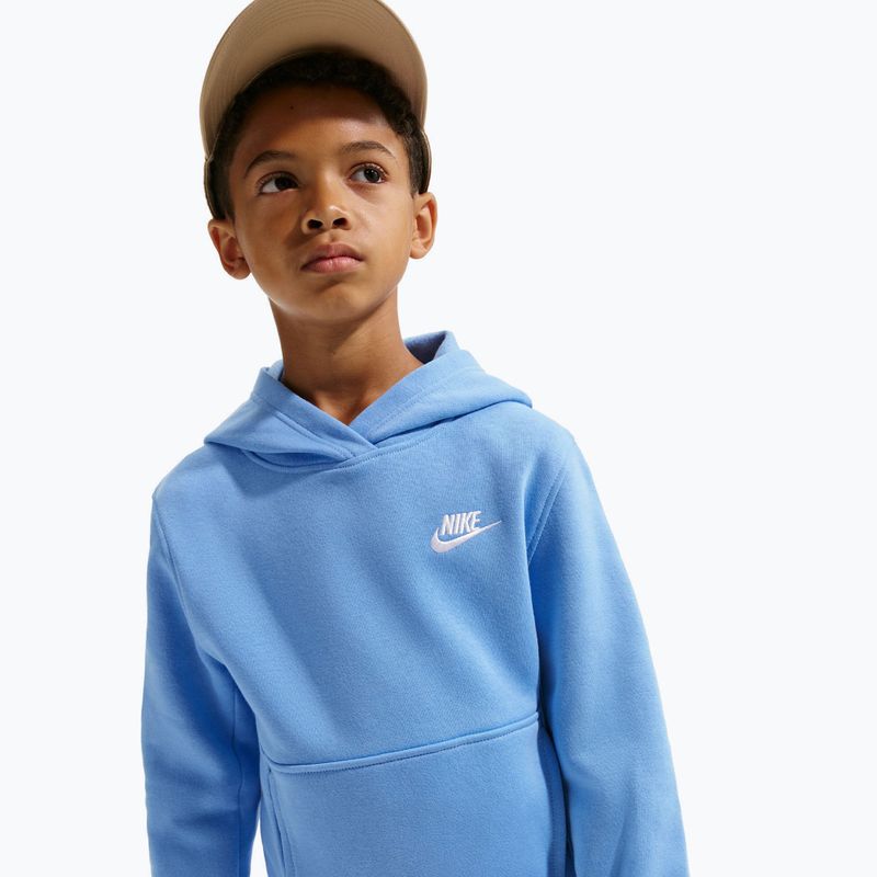 Кофта дитяча Nike Sportswear Club Fleece university blue/white 7