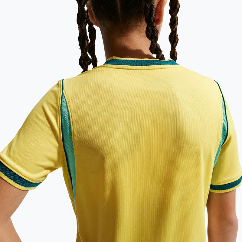 Футболка футбольна дитяча Nike Brazil 2026 Stadium Home Soccer Replica canary/light menta/geode teal 6