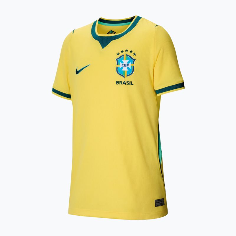 Футболка футбольна дитяча Nike Brazil 2026 Stadium Home Soccer Replica canary/light menta/geode teal 7