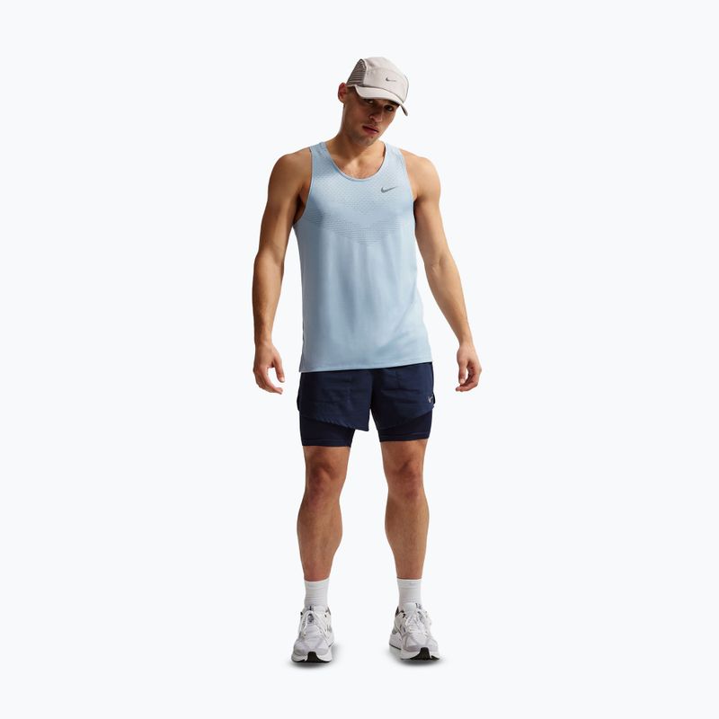 Футболка для бігу чоловіча Nike Stride Dri-Fit ADV light armory blue 2