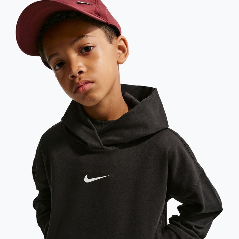 Кофта дитяча Nike Pro Dri-Fit Pullover Hoodie black/white 4