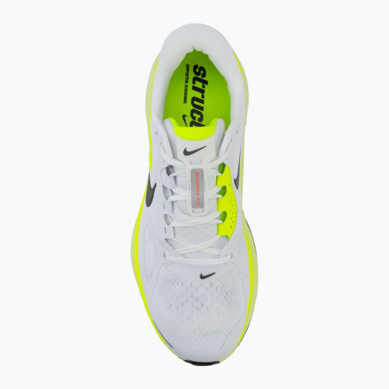 Кросівки для бігу чоловічі Nike Structure Plus white/pure platinum/volt/black 5