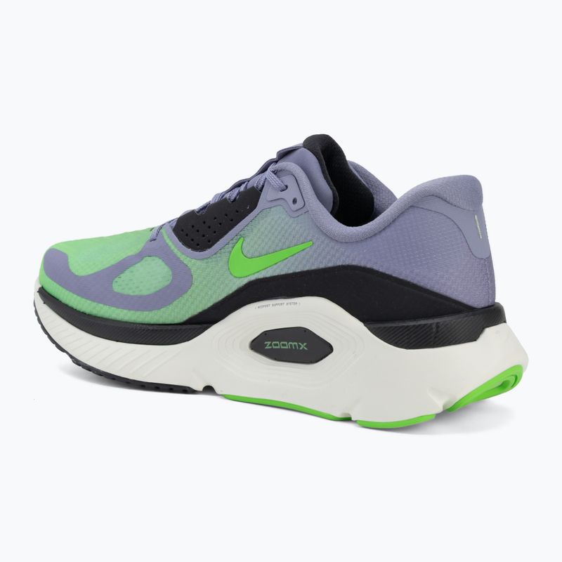 Кросівки для бігу чоловічі Nike Structure Plus iron purple/off noir-sail/voltage green 3