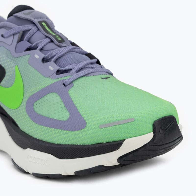 Кросівки для бігу чоловічі Nike Structure Plus iron purple/off noir-sail/voltage green 7