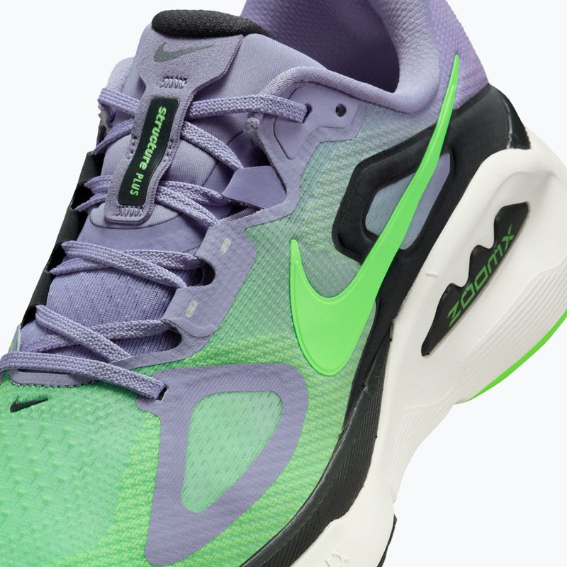 Чоловічі бігові кросівки Nike Structure Plus iron purple/off noir-sail/voltage green 8