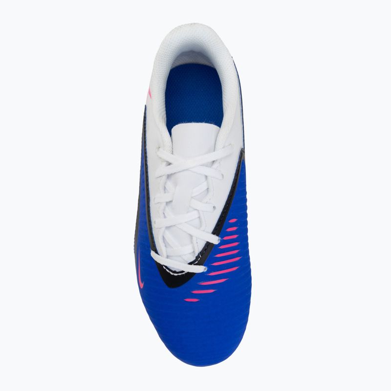 Дитячі футбольні бутси Nike Phantom 6 Low Club MG racer blue/white/pink blast 5
