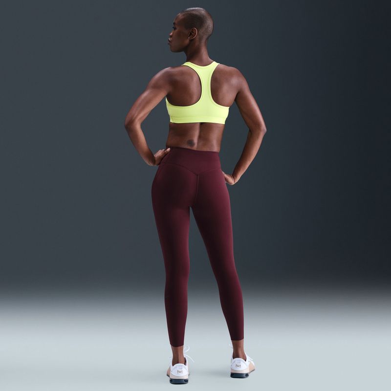 Тренувальний бюстгальтер Nike Swoosh Medium Support light lemon twist/stone mauve/white 7