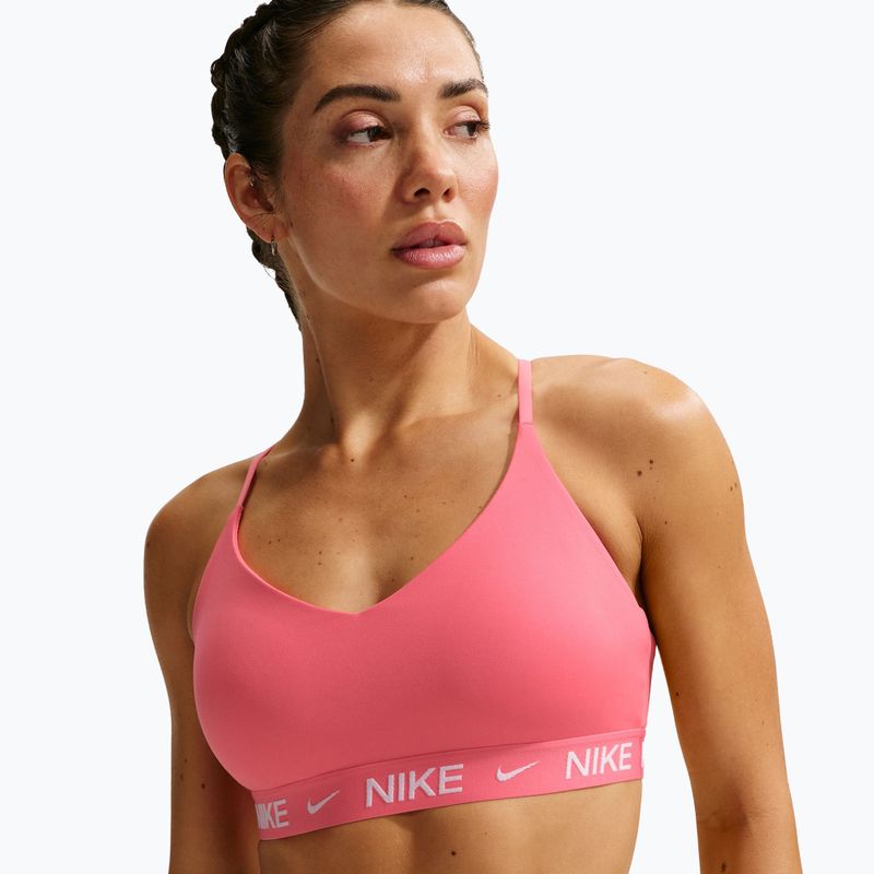 Бюстгальтер для тренувань Nike Dri-Fit Indy Light Support sea coral/sea coral/white 5