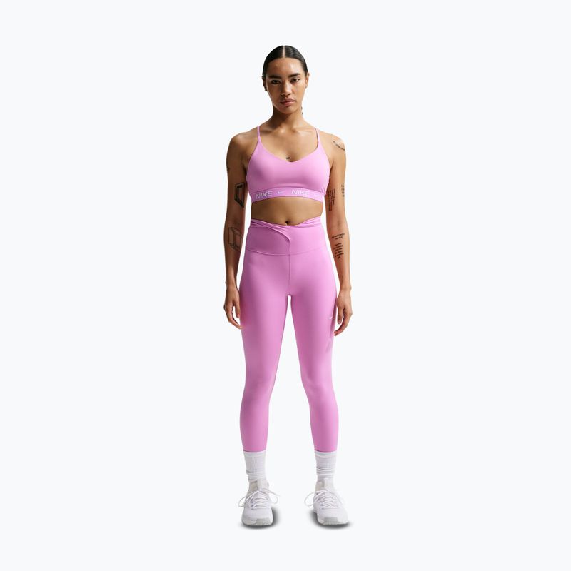 Бюстгальтер для тренувань Nike Dri-Fit Indy Light Support light magenta/light magenta/white 2