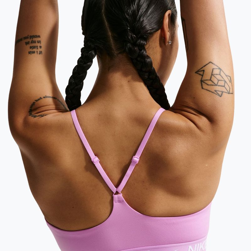 Бюстгальтер для тренувань Nike Dri-Fit Indy Light Support light magenta/light magenta/white 5